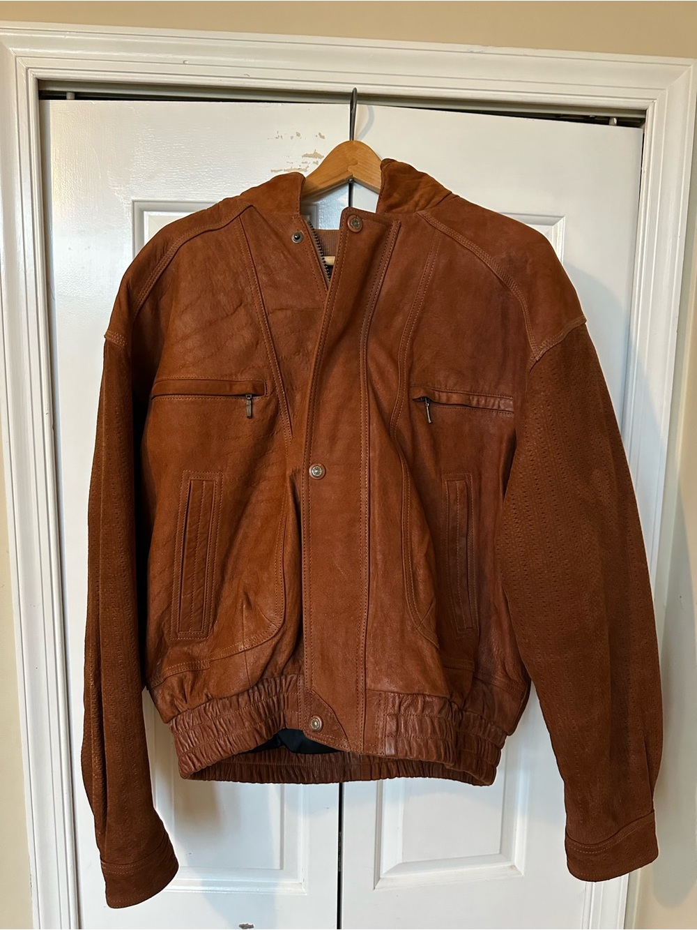 Vintage 80’s Men's Suede Bomber Jacket
